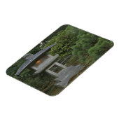 Illuminated stone lantern in Japanese Garden Magnet (Linke Seite)
