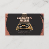 Illuminated Vinyl Record Turntable Visitenkarte (Vorderseite)