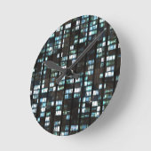Illuminated windows pattern runde wanduhr (Winkel)