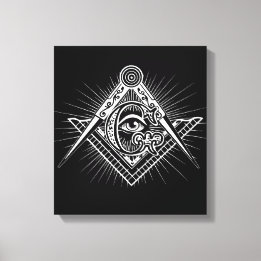 Illuminati Alle sehen Auge Freemason Symbol Leinwanddruck