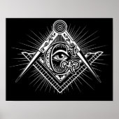 Illuminati Alle sehen Auge Freemason Symbol Poster (Vorne)