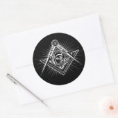 Illuminati Alle sehen Auge Freemason Symbol Runder Aufkleber (Umschlag)