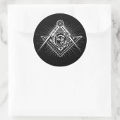 Illuminati Alle sehen Auge Freemason Symbol Runder Aufkleber (Tasche)