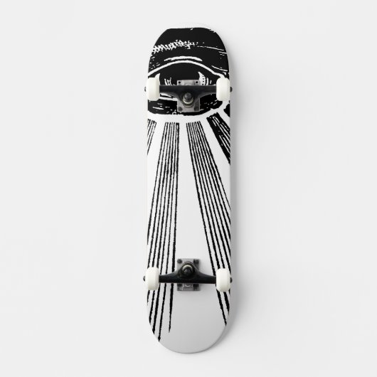Illuminati alle sehen Auge Skateboard (Vorderseite)