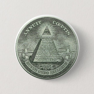 Illuminati - alles sehende Auge Button