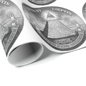 Illuminati alles sehende Auge Geschenkpapier (Rolleneckpunkt)