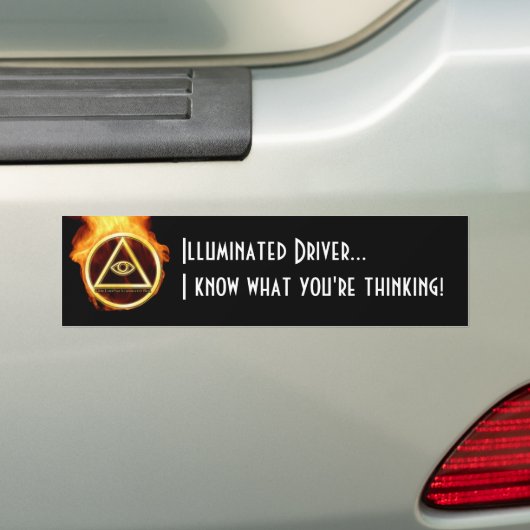 Illuminati auf Feuer Autoaufkleber (Auf Auto)