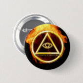 Illuminati auf Feuer Button (Vorne & Hinten)