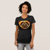 Illuminati auf Feuer T-Shirt (Vorne ganz)
