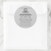 Illuminati-Blutlinien-Aufkleber Runder Aufkleber (Tasche)