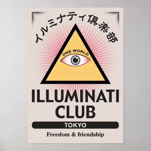 Illuminati Club Poster-01 Poster (Vorne)