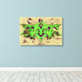 ILLUMINATI DMT GRAFFITI LEINWAND BLUME DES LEBENS (Insitu (Holzboden))