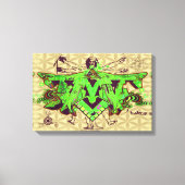 ILLUMINATI DMT GRAFFITI LEINWAND BLUME DES LEBENS (Vorderseite)