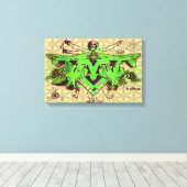 ILLUMINATI DMT GRAFFITI LEINWAND BLUME DES LEBENS (Insitu (Holzboden))