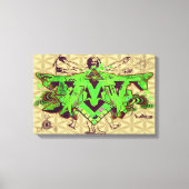 ILLUMINATI DMT GRAFFITI LEINWAND BLUME DES LEBENS (Vorderseite)