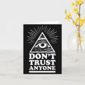 Illuminati Don't Trust Anyone Eye Of Providence Karte (Gelbe Blume)