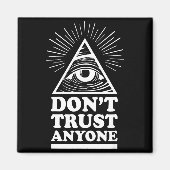 Illuminati Don't Trust Anyone Eye Of Providence Magnet (Vorne)