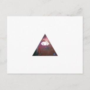Illuminati Eye Postkarte