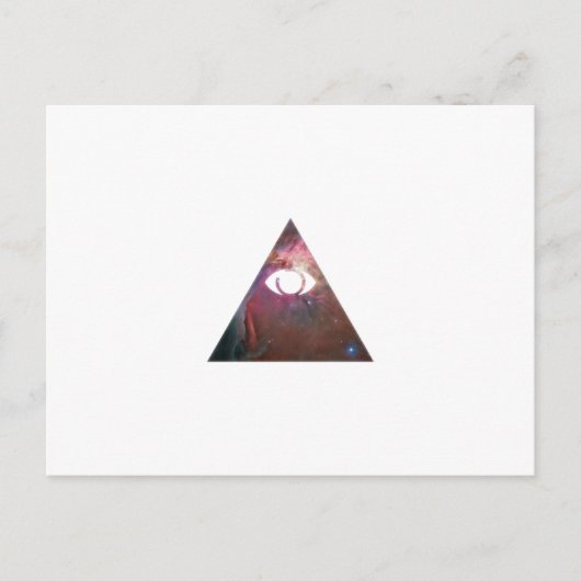 Illuminati Eye Postkarte (Vorderseite)