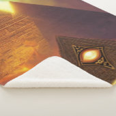 Illuminati Eye Pyramid Sherpa Blanket Sherpadecke (3/4)