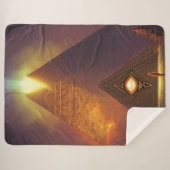 Illuminati Eye Pyramid Sherpa Blanket Sherpadecke (Vorderseite (Horizontal))