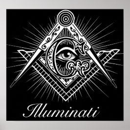 Illuminati Freemason alle sehen Auge Poster