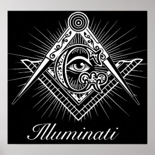 Illuminati Freemason alle sehen Auge Poster
