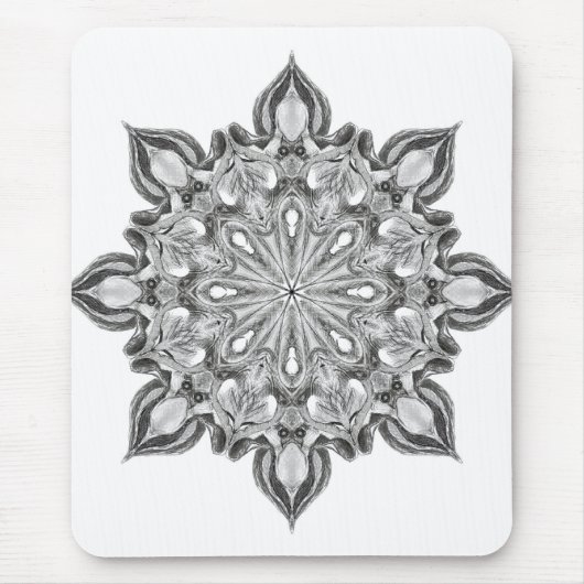 Illuminati Grau-alien-Eulenmedaillon Mousepad (Vorne)