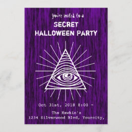 Illuminati-Halloween-Party Einladung