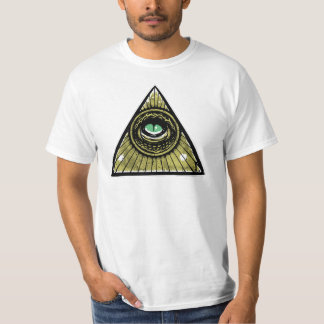 Illuminati Hipsterreptilian-Augen-Pyramide T-Shirt