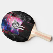 Illuminati-Katze Tischtennis Schläger (Seitenansicht)
