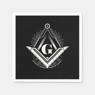 Illuminati Masonic Conspiracy Triangle Pyramid Gif Serviette