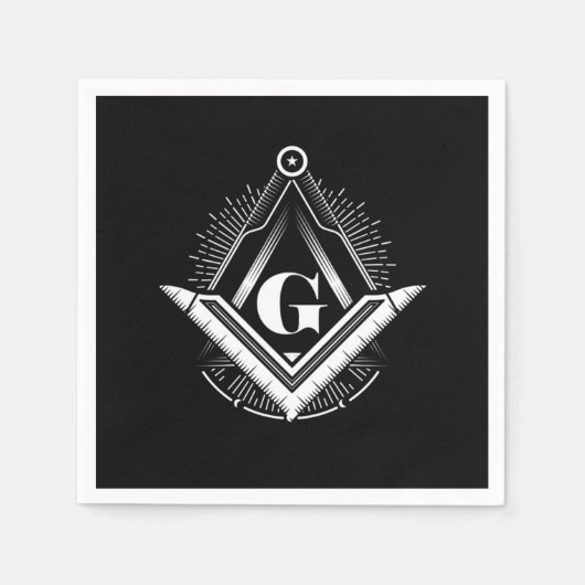 Illuminati Masonic Conspiracy Triangle Pyramid Gif Serviette (Vorderseite)
