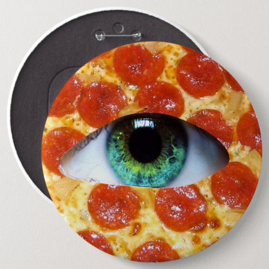 Illuminati Pizza Button (Vorne & Hinten)