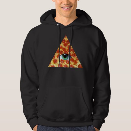 Illuminati Pizza Hoodie (Vorderseite)