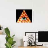 Illuminati Pizza Poster (Heimbüro)