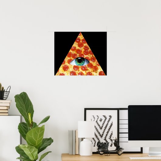Illuminati Pizza Poster (Heimbüro)