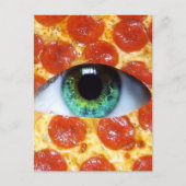 Illuminati Pizza Postkarte (Vorderseite)