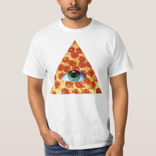 Illuminati Pizza T-Shirt (Vorderseite)