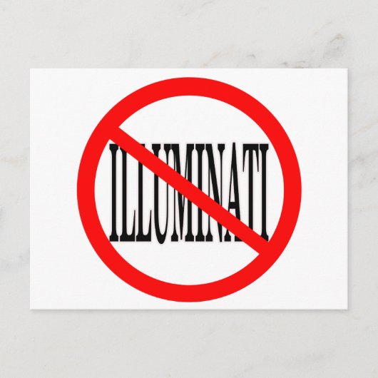 Illuminati Postkarte (Vorderseite)