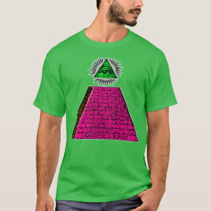 Illuminati Pyramid Design Verschwörungstheoretiker T-Shirt