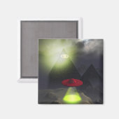 Illuminati Pyramid und UFO Magnet (Vorderseite/Rückseite)