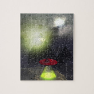 Illuminati Pyramide und UFO-Puzzlespiel Puzzle