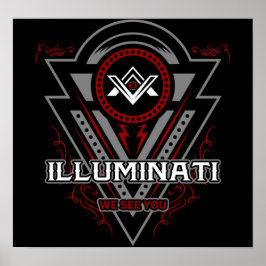 Illuminati sehen wir alle Augen Poster