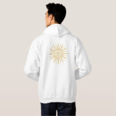 Illuminati Sun Eye Hoddie | Pyramid Sweatshirt (Schwarz voll)