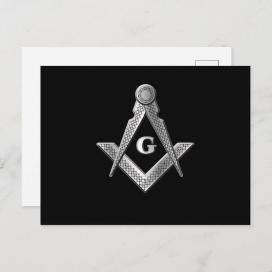 Illuminati Symbol Masonic Pyramid Conspiracy Gift Postkarte (Vorne/Hinten)