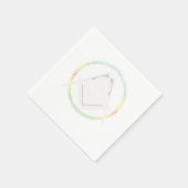 Illuminati Symbol Masonic Triangle Conspiracy G Gi Serviette (Ecke)