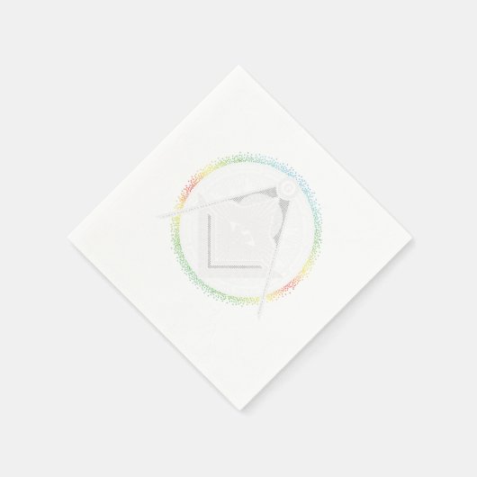 Illuminati Symbol Masonic Triangle Conspiracy G Gi Serviette (Ecke)