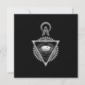 Illuminati Symbol Verschwörung Masonic Triangle Gi Einladung (Vorderseite)