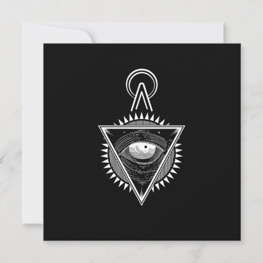 Illuminati Symbol Verschwörung Masonic Triangle Gi Einladung (Vorderseite)